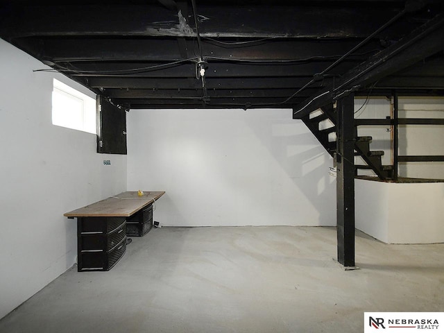 2413 Ohio St, Omaha, NE 68111 - below grade area with stairway