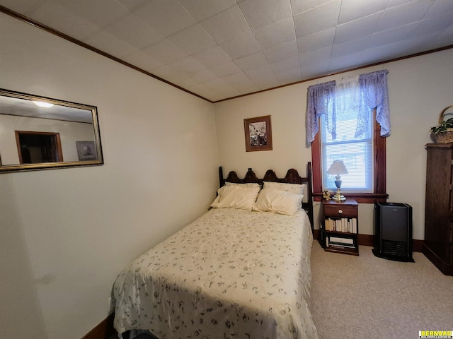 1112 10th St, Auburn, NE 68305 - bedroom with ornamental molding and carpet flooring