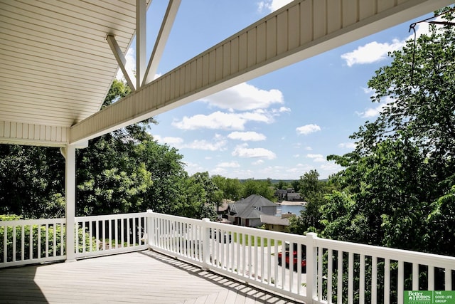 8112 Molokai Dr, Papillion, NE 68046 - deck with view of wooded area