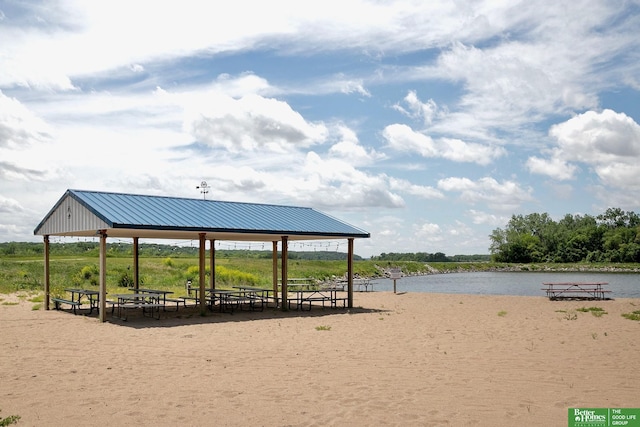 8112 Molokai Dr, Papillion, NE 68046 - view of home's community featuring a gazebo and a water view