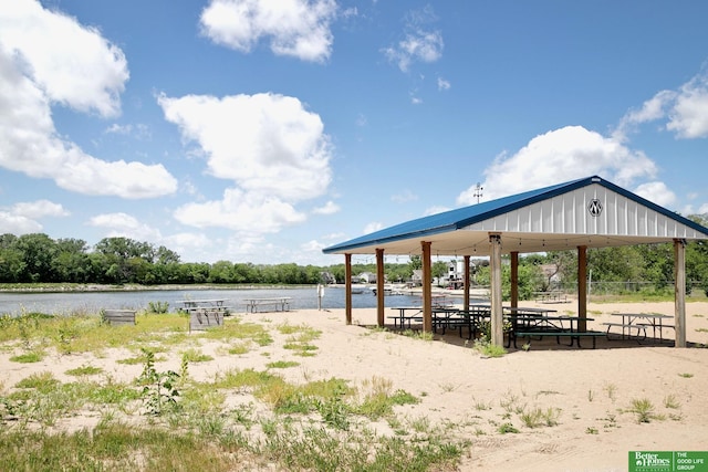 8112 Molokai Dr, Papillion, NE 68046 - view of home's community featuring a gazebo and a water view
