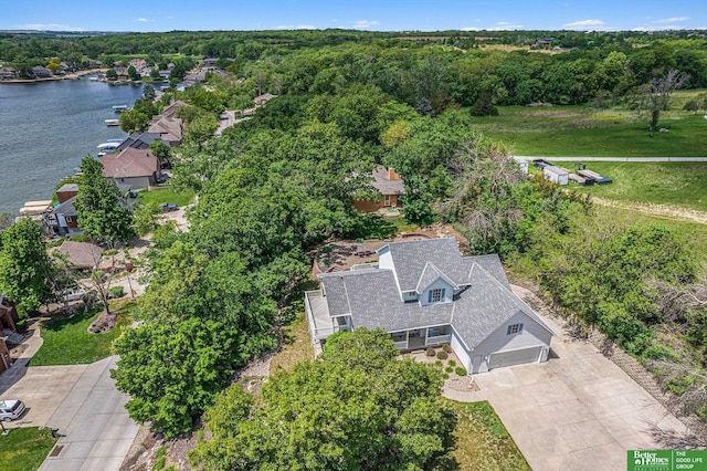 8112 Molokai Dr, Papillion, NE 68046 - aerial view of property and surrounding area featuring a nearby body of water