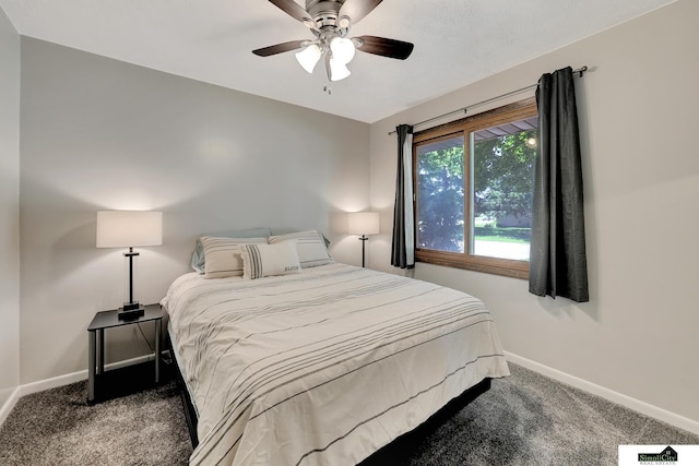 1206 W Ryons St, Lincoln, NE 68522 - bedroom featuring carpet flooring, baseboards, and ceiling fan
