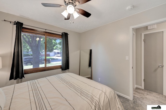 1206 W Ryons St, Lincoln, NE 68522 - bedroom featuring carpet flooring, baseboards, and ceiling fan