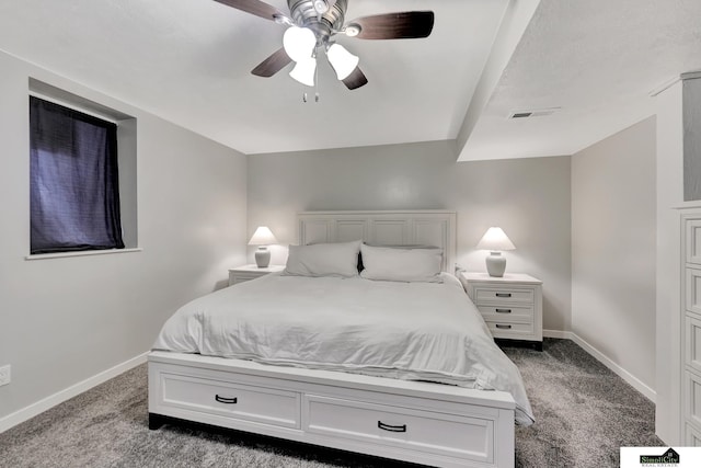 1206 W Ryons St, Lincoln, NE 68522 - carpeted bedroom featuring baseboards and a ceiling fan