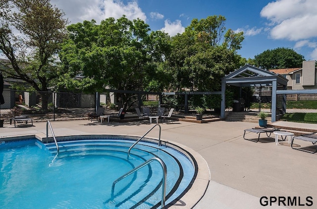 10755 Berry Plz, Omaha, NE 68127 - view of swimming pool with a patio area