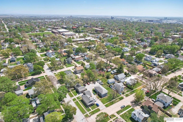 1152 N D St, Fremont, NE 68025 - aerial view of property's location with nearby suburban area