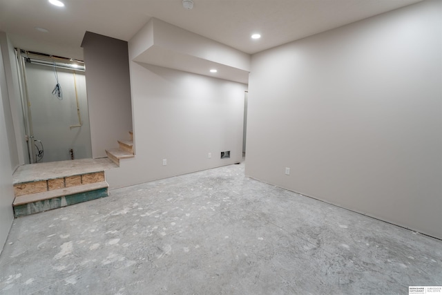 5441 S 51st St, Omaha, NE 68117 - finished basement with stairway and recessed lighting