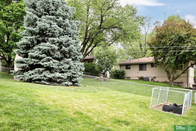 7535 S 76th St, La Vista, NE 68128 - view of yard with central AC