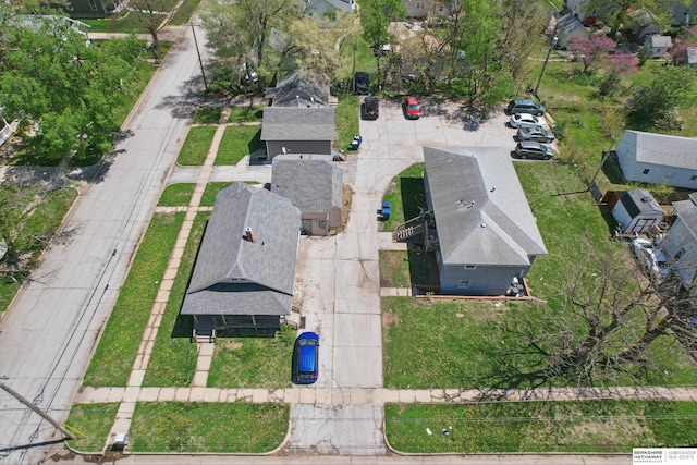 1136-1138 N D St, Fremont, NE 68025 - aerial view of property and surrounding area featuring nearby suburban area
