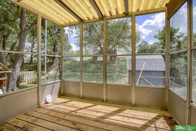 3209 Coffey Ave, Omaha, NE 68123 - view of unfurnished sunroom