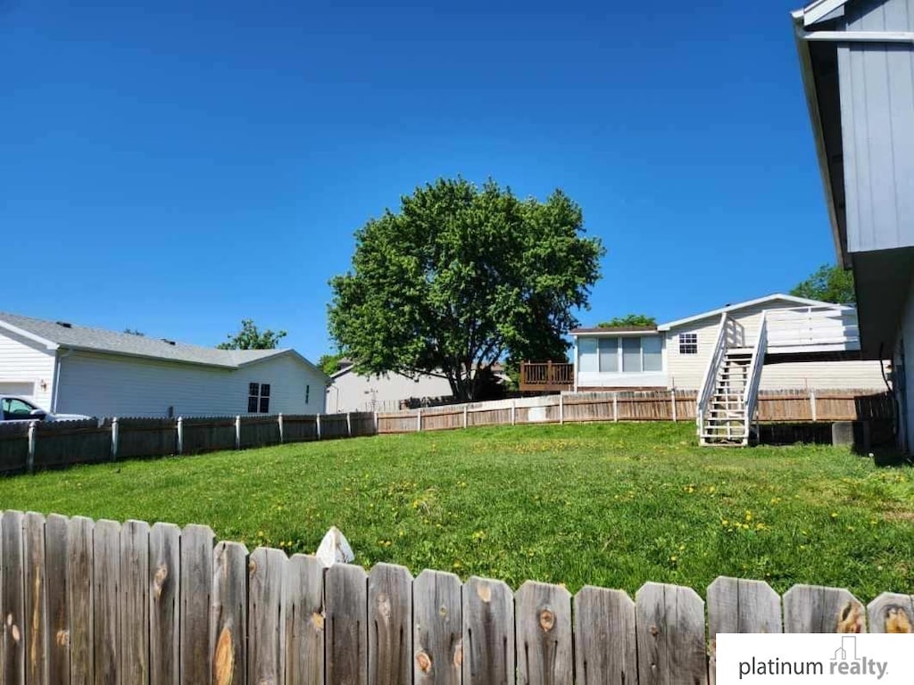 7903 Bartlett St, Omaha, NE 68122 - view of yard with stairway