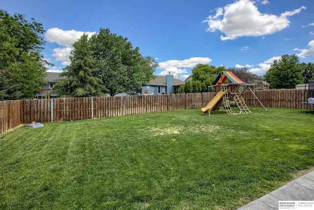 705 Ruby Rd, Papillion, NE 68133 - view of yard featuring a playground