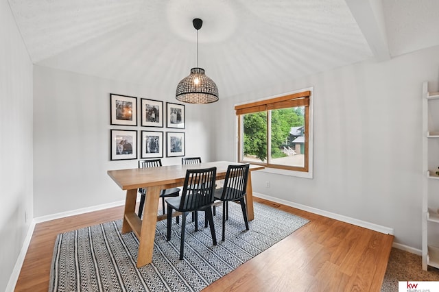 12231 Binney St, Omaha, NE 68164 - dining area featuring baseboards and wood finished floors