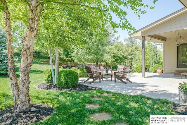 3334 S 188th Ave, Omaha, NE 68130 - view of grassy yard with a patio