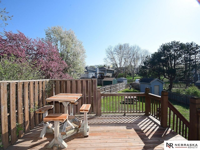 6115 S 115th St, Omaha, NE 68137 - view of wooden deck