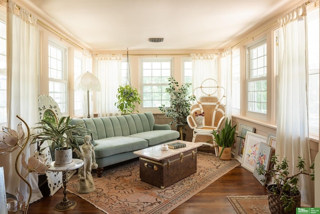 5147 Davenport St, Omaha, NE 68132 - sunroom featuring plenty of natural light and wood finished floors