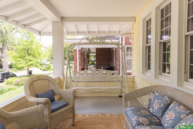 5147 Davenport St, Omaha, NE 68132 - view of covered porch