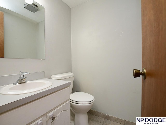 12067 Patrick Ave, Omaha, NE 68164 - bathroom with toilet, tile patterned flooring, and vanity