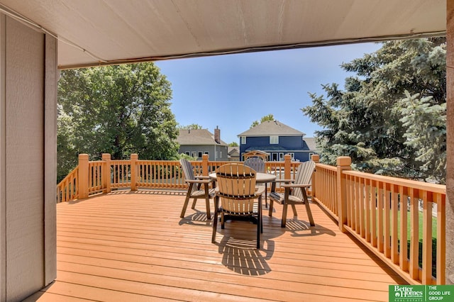17139 S St, Omaha, NE 68135 - deck featuring outdoor dining space