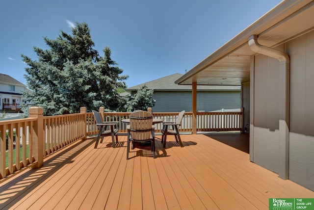 17139 S St, Omaha, NE 68135 - deck featuring outdoor dining space