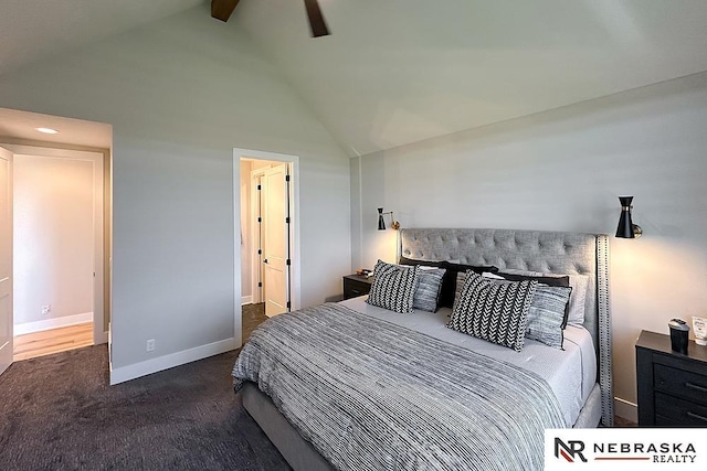 11473 S 189th St, Gretna, NE 68028 - carpeted bedroom with lofted ceiling and baseboards