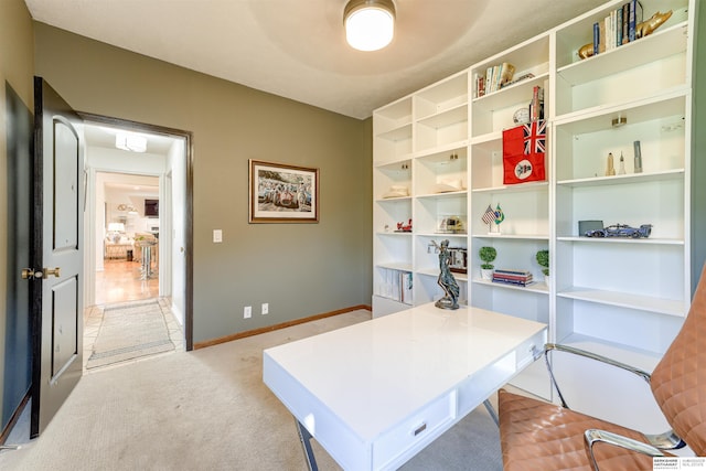 3814 S 186th Ave, Omaha, NE 68130 - home office featuring baseboards and light colored carpet
