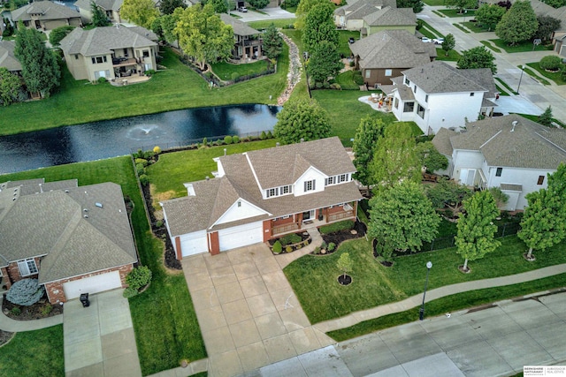 3814 S 186th Ave, Omaha, NE 68130 - aerial view of residential area with a nearby body of water