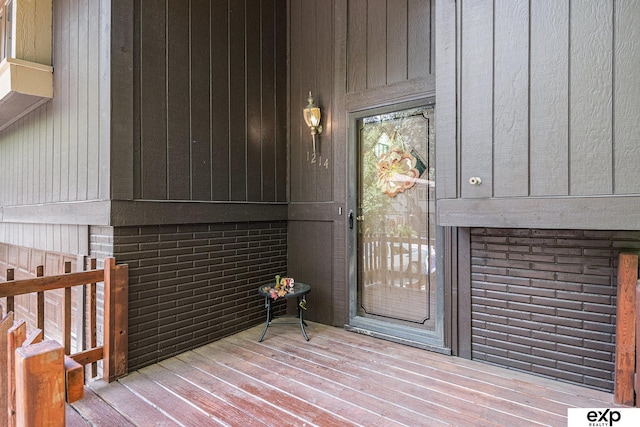 1214 Happy Hallow Ct, Plattsmouth, NE 68048 - doorway to property featuring brick siding