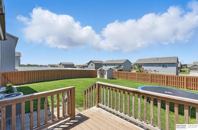 7164 N 167th St, Bennington, NE 68007 - wooden deck featuring a residential view