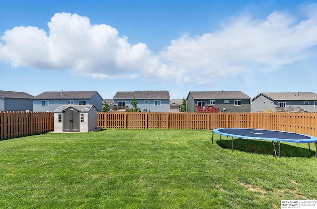 7164 N 167th St, Bennington, NE 68007 - view of yard with a residential view and a trampoline