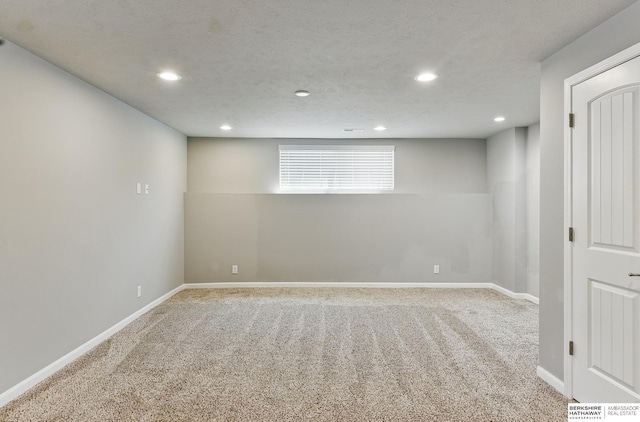 7164 N 167th St, Bennington, NE 68007 - carpeted spare room featuring recessed lighting and baseboards