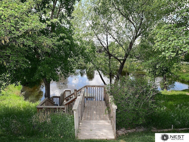 7521 Exbury Rd, Lincoln, NE 68516 - dock area with a water view
