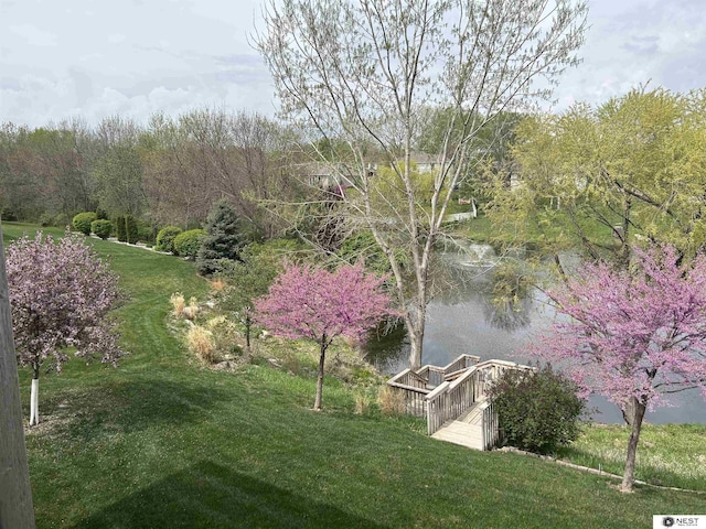 7521 Exbury Rd, Lincoln, NE 68516 - view of grassy yard featuring a water view