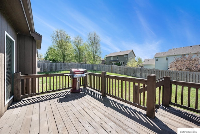 19349 I St, Omaha, NE 68135 - deck featuring grilling area and a residential view