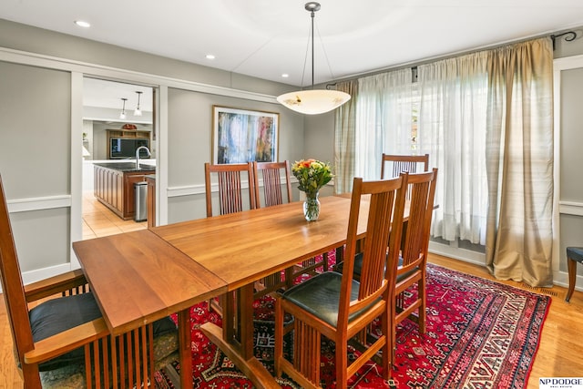 9826 Harney Pkwy N, Omaha, NE 68114 - dining space with light wood finished floors