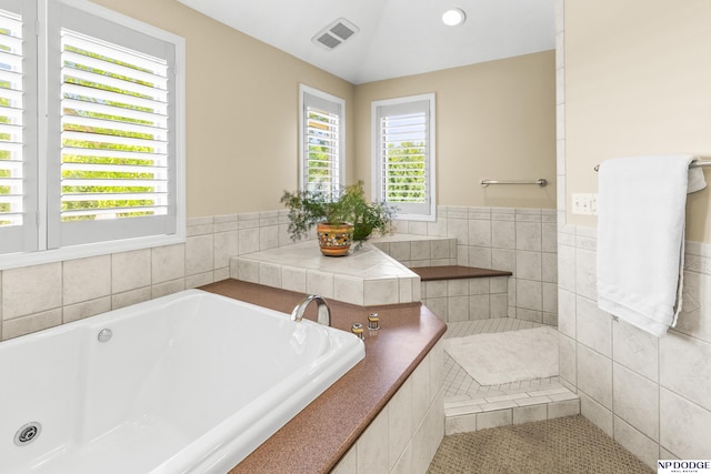 9826 Harney Pkwy N, Omaha, NE 68114 - bathroom featuring a bath and recessed lighting
