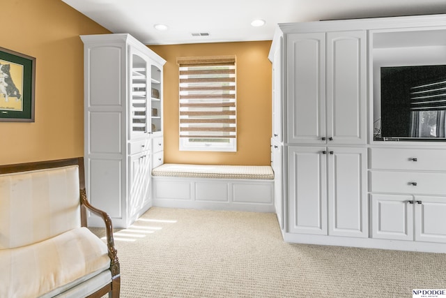 9826 Harney Pkwy N, Omaha, NE 68114 - unfurnished bedroom with light colored carpet and recessed lighting