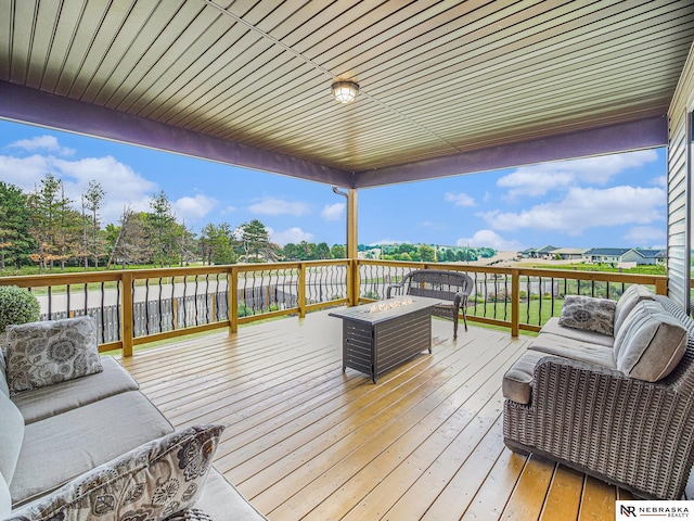9656 White Pine Rd, Lincoln, NE 68505 - view of deck