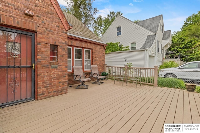 5101 Maple St, Omaha, NE 68104 - view of wooden terrace