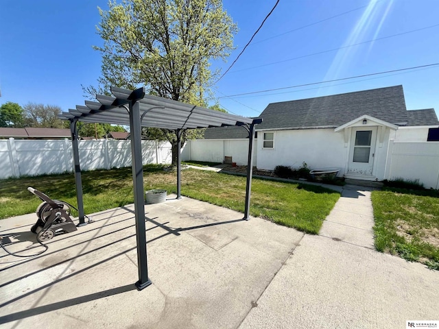 238 N Ray St, Valentine, NE 69201 - view of patio / terrace featuring a pergola