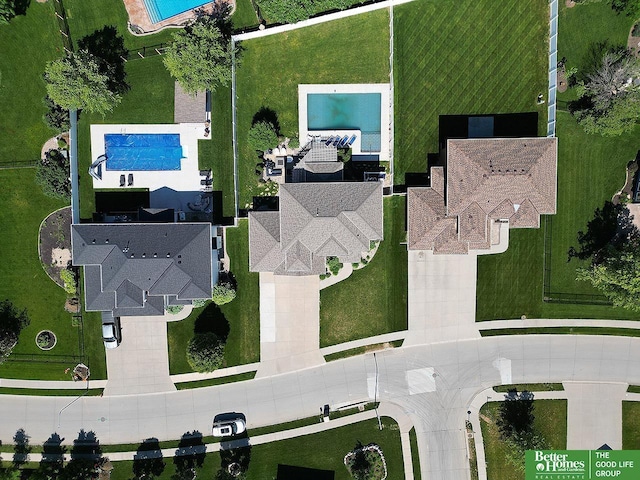 7968 N 163rd Ave, Bennington, NE 68007 - drone / aerial view of a pool