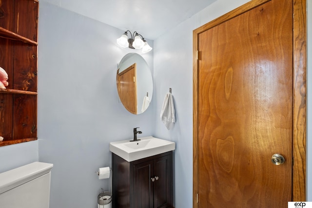 1346 G St, Pawnee City, NE 68420 - bathroom featuring vanity and toilet