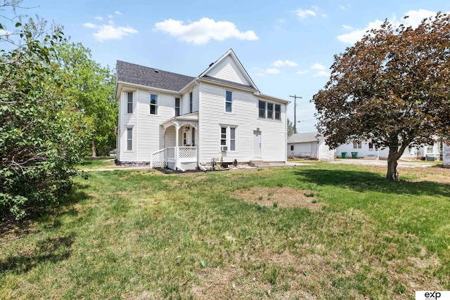 1346 G St, Pawnee City, NE 68420 - back of house with a lawn
