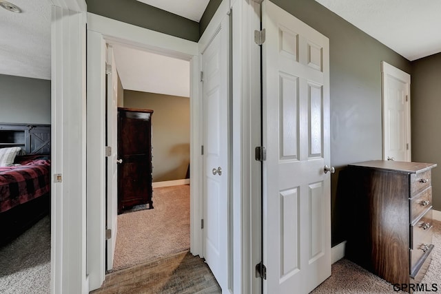 4441 W Hub Hall Dr, Lincoln, NE 68528 - hall featuring wood finished floors, baseboards, and carpet flooring