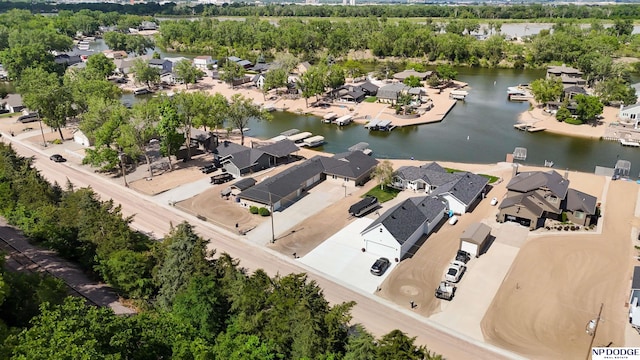 S-1196 N Lake Shore Dr, Fremont, NE 68025 - aerial perspective of suburban area with a large body of water and a tree filled landscape