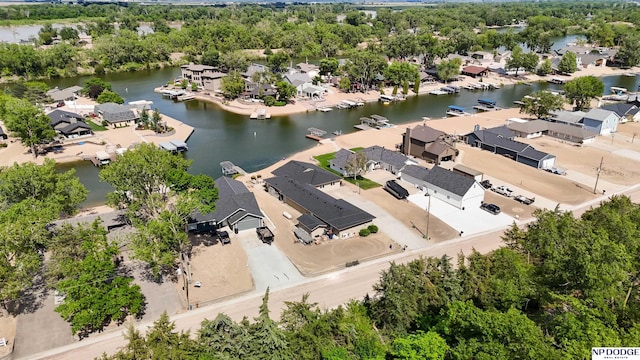 S-1196 N Lake Shore Dr, Fremont, NE 68025 - aerial perspective of suburban area featuring a large body of water and a tree filled landscape