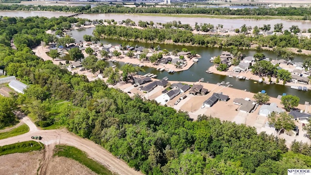 S-1196 N Lake Shore Dr, Fremont, NE 68025 - aerial view of residential area featuring a nearby body of water and a tree filled landscape