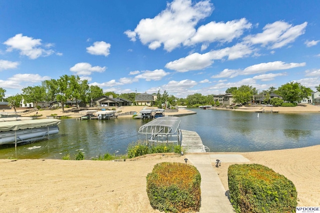 S-1196 N Lake Shore Dr, Fremont, NE 68025 - water view with a dock