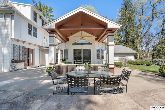 423 Fairacres Rd, Omaha, NE 68132 - view of patio with outdoor dining area